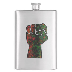 Cantil orgulho negro punho vermelho verde bandeira pan-af