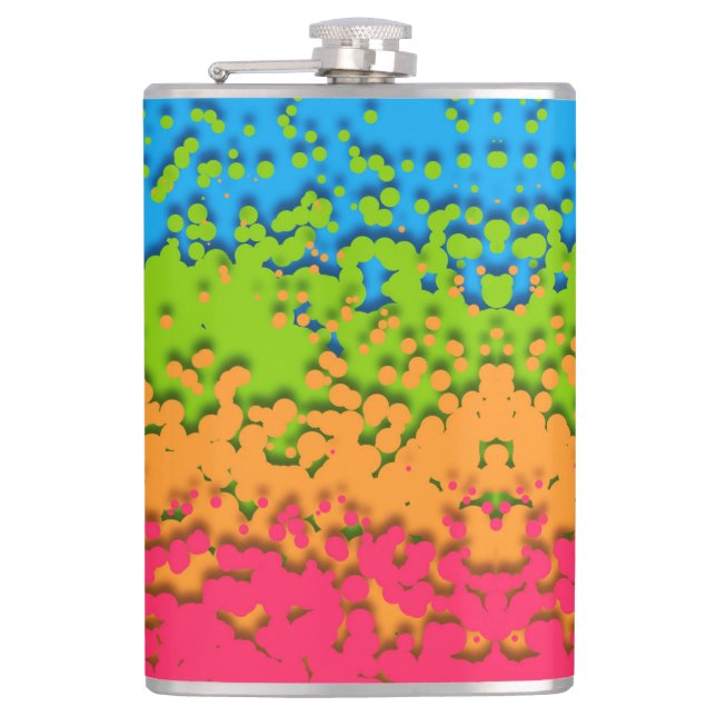 Cantil Orgulhoso Panromântico Groovy Retro Bubbly Trippy  (Frente)