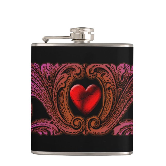 Cantil Ornamento Roxo gótico Com Frasco Cardíaco (Frente)