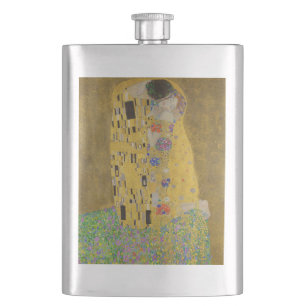 Cantil Os amantes beijando o abraço de Gustav Klimt
