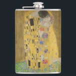 Cantil Os amantes beijando o abraço de Gustav Klimt<br><div class="desc">A luz do sol brilha do abraço do ouro que rodeia os amantes da obra-prima de Gustav Klimt, The Kiss. A cena é um paradoxo de intimidade e isolamento. O casal está sobre um precipício, um campo de flores coloridas em seus pés, mas elas estão indiferentes ao mundo ao seu...</div>