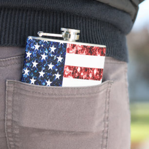 Cantil Os EUA embandeiram brilhos dos sparkles do