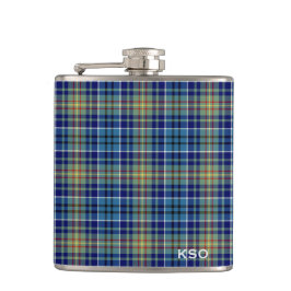 Cantil O'Sullivan Tartan Monograma Xadrez Azul e Verde