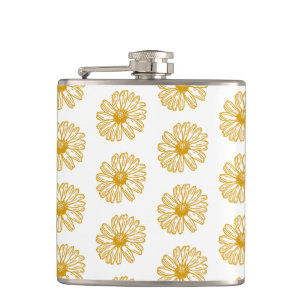 Cantil Ouro das margaridas amarelas do Impressão, padrã