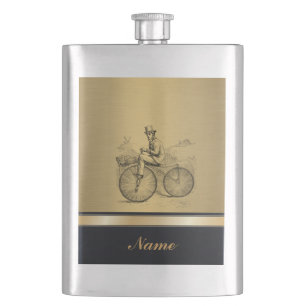 Cantil Ouro de bicicleta antigo, classe Vintage, personal