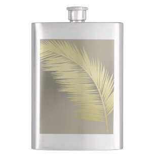 Cantil Ouro de Palmeiras tropicais 