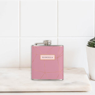 Cantil Ouro geométrico luxuoso