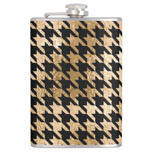 Cantil Ouro metálico fere dente, padrão de moda.