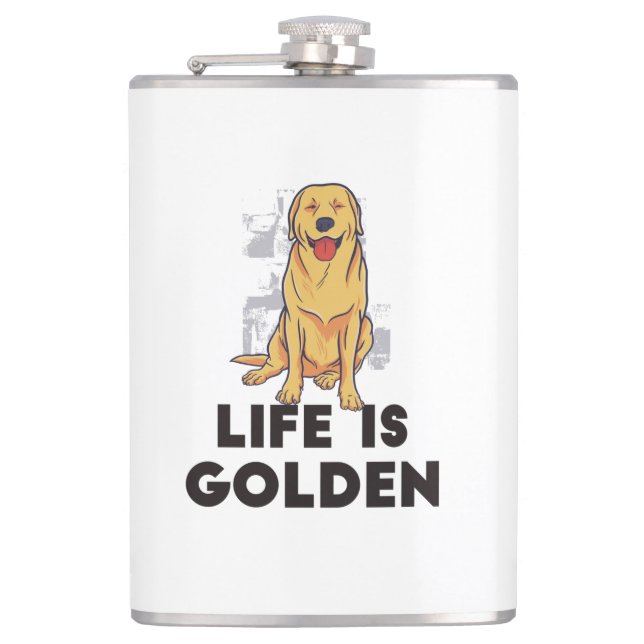 Cantil Ouro Retriever Dog - A Vida É Ouro (Frente)