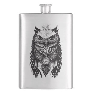 Cantil Owl Wild Animal Nature Ilustração Arte Tatuagem