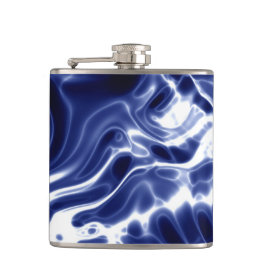 Cantil Padrão azul espiralado 