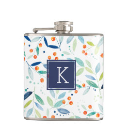 Cantil Padrão Botânico das Aquarelas Modernas Monograma