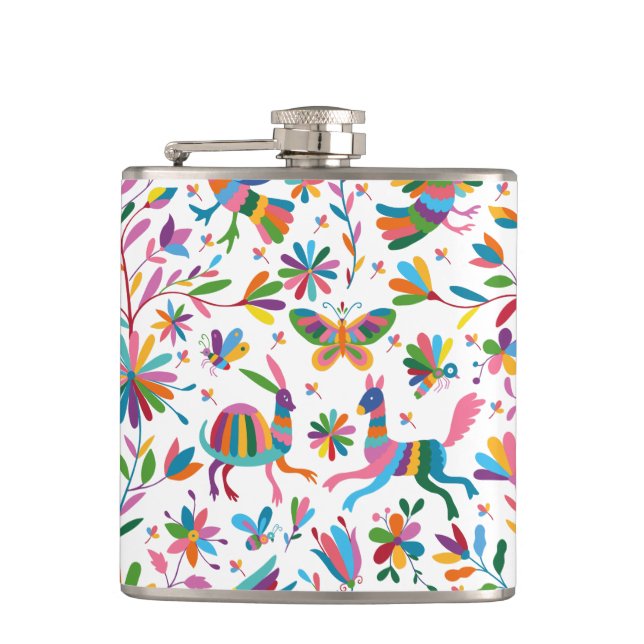 Cantil Padrão Brilhante do estilo Otomi mexicano (Frente)