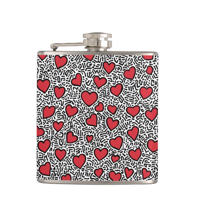 Cantil Padrão cardíaco de pop Art (Frente)