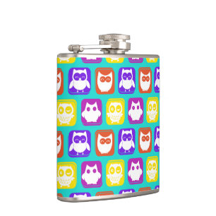 Cantil Padrão Coruja Colorida