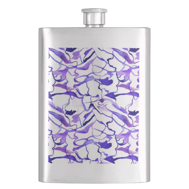 Cantil Padrão de abstrato de cor violeta branca (Frente)