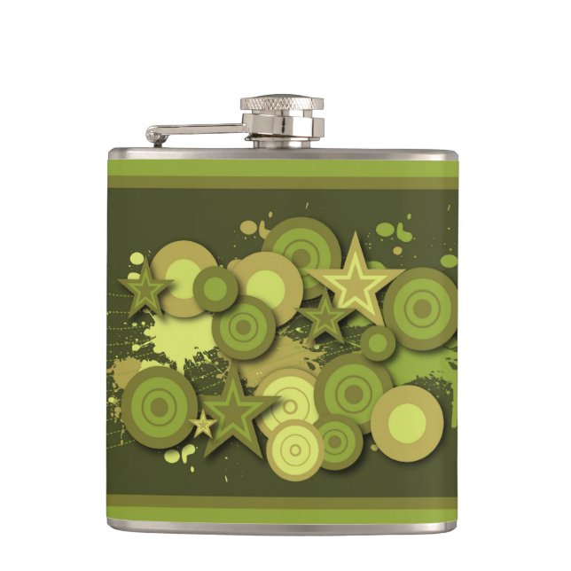 Cantil Padrão de abstrato Star e círculos (Frente)