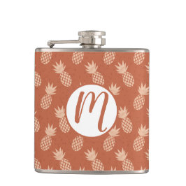 Cantil Padrão de ananás tropical Terracotta e Peach