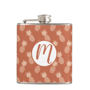 Cantil Padrão de ananás tropical Terracotta e Peach