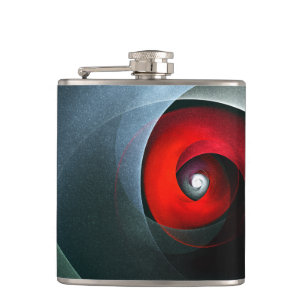 Cantil Padrão de Arte Moderna Abstrato de Roteiro Vermelh