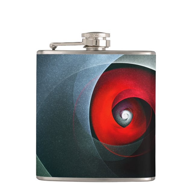 Cantil Padrão de Arte Moderna Abstrato de Roteiro Vermelh (Frente)