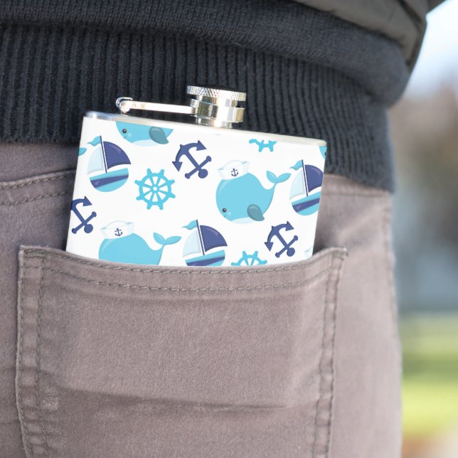 Cantil Padrão De Baleias, Baleias Cutas, Baleias Azuis (In loco)