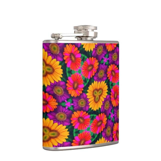 Cantil Padrão de Buquê de margarida colorida (Direita)