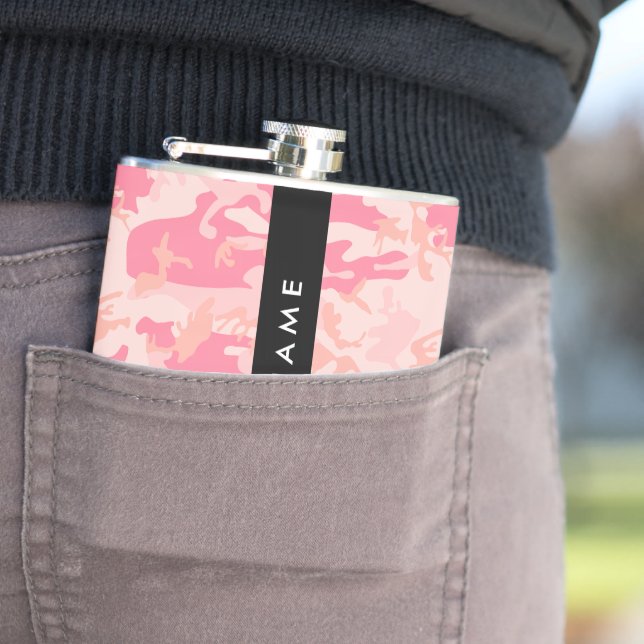 Cantil Padrão de Camuflagem Rosa, Seu nome, Personalize (In Situ)