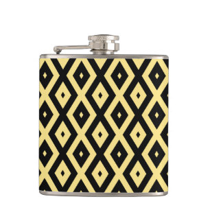 Cantil Padrão de diamante amarelo-limão e preto