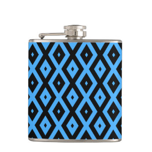Cantil Padrão de diamante azul-céu e preto
