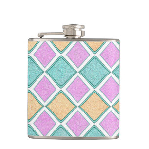 Cantil Padrão de Diamante Prisma Harlequim Pastel