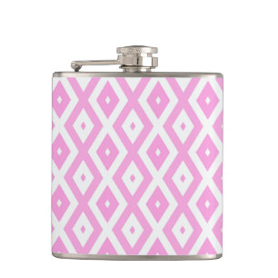 Cantil Padrão de diamante rosa e branco