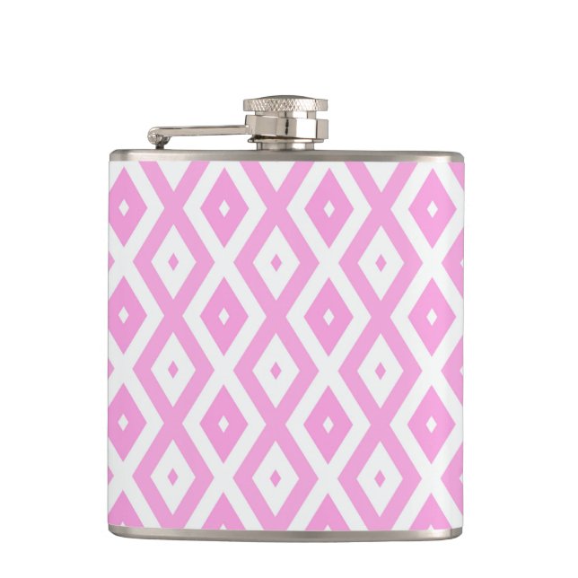 Cantil Padrão de diamante rosa e branco (Frente)