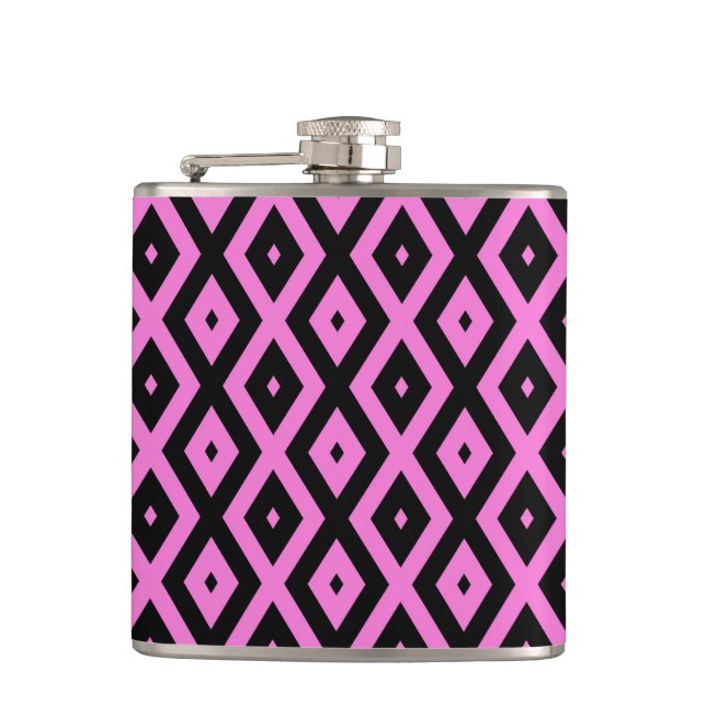Cantil Padrão de diamante rosa e preto (Frente)