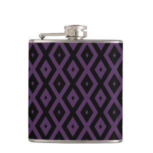 Cantil Padrão de diamante roxo e preto escuro