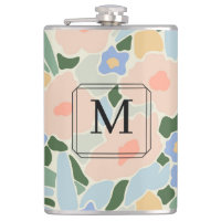 Padrão de Flor Azul Claro Cor-de-Rosa do Pastel Mo