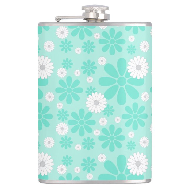 Cantil Padrão de Florais Pastel MINT (Frente)