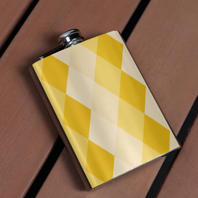 Cantil Padrão de Forma Rhombus de Sombra Amarela (FLASK)