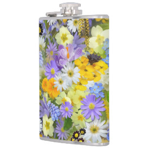 CANTIL PADRÃO DE FUNDO FLORAL MULITCOR