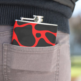 Cantil Padrão de girafa vermelha e preta de impressões an