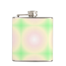 Cantil Padrão de Gradiente Óptico 3D Branco Rosa Verde Pá