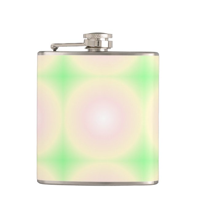 Cantil Padrão de Gradiente Óptico 3D Branco Rosa Verde Pá (Frente)