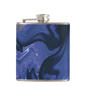 Cantil Padrão de mármore azul-marinho moderno