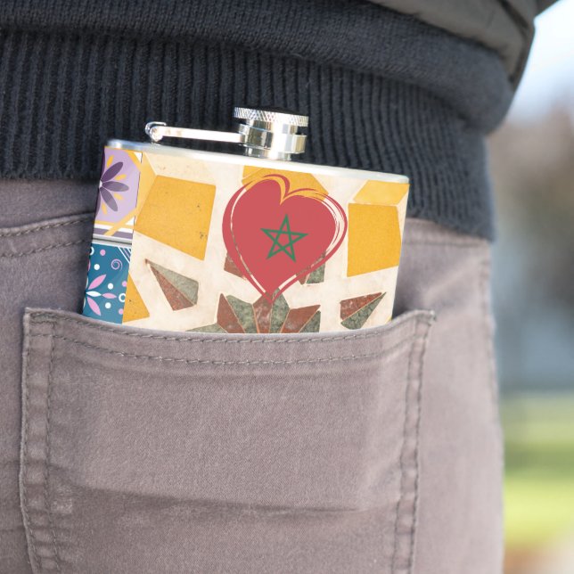 Cantil Padrão de Mosaico Azul e Amarelo (In loco)