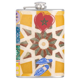 Cantil Padrão de Mosaico Azul e Amarelo