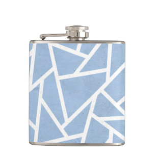 Cantil Padrão de mosaico branco e azul pálido