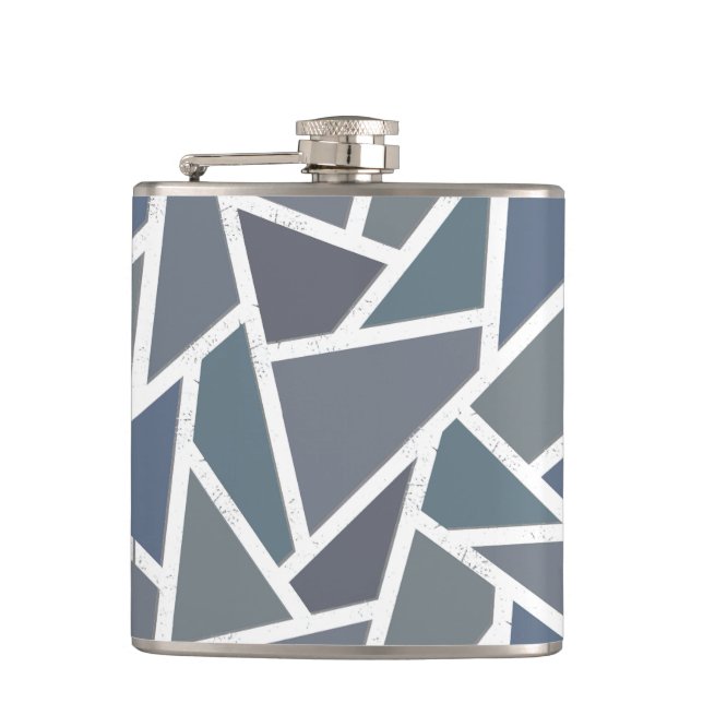 Cantil Padrão de mosaico de cinza azul (Frente)