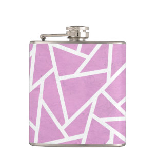 Cantil Padrão de mosaico rosa e branco