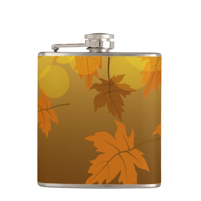 Cantil Padrão de outono com folhas de carapaça e boque em (Frente)