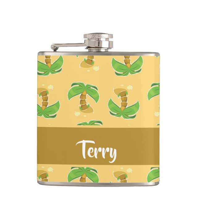 Cantil Padrão de palmeiras tropicais (Frente)